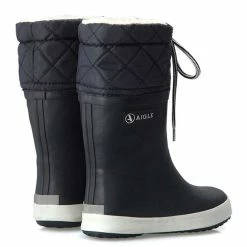 Offres ✨ Aigle Giboulee - Bottes de pluie enfant ???? -Rossignol Shop aigle giboulee bottes de pluie enfant marine blanc 2