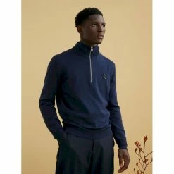 Le moins cher ⌛ Aigle Fine gauge zipped stand-up collar jumper - Pánsky Pullover ⌛ -Rossignol Shop aigle pull col montant zippe jauge fine pullover homme empire