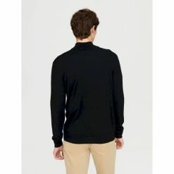 Le moins cher ⌛ Aigle Fine gauge zipped stand-up collar jumper - Pánsky Pullover ⌛ -Rossignol Shop aigle pull col montant zippe jauge fine pullover homme noir 3