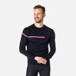 De gros ⭐ Rossignol Odysseus Round Neck - Pullover homme ???? -Rossignol Shop rossignol odysseus round neck pullover homme dark navy