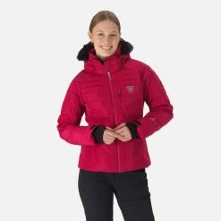 Tout neuf ⭐ Rossignol Rapide Pearly Jacket - Veste ski femme ⌛ -Rossignol Shop rossignol rapide pearly jacket veste ski femme cherry 6